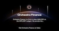 a black background with the words orchestra finance